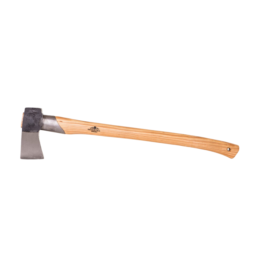 Gransfors Bruk 442 kloofbijl 70 cm gebogen steel koolstofstalen kop hickory