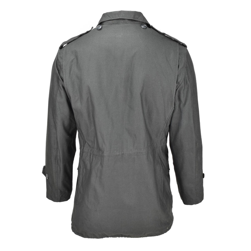 Véritable veste non doublée de l'armée grecque M65, uniforme de travail gris, surplus militaire, NEUF
