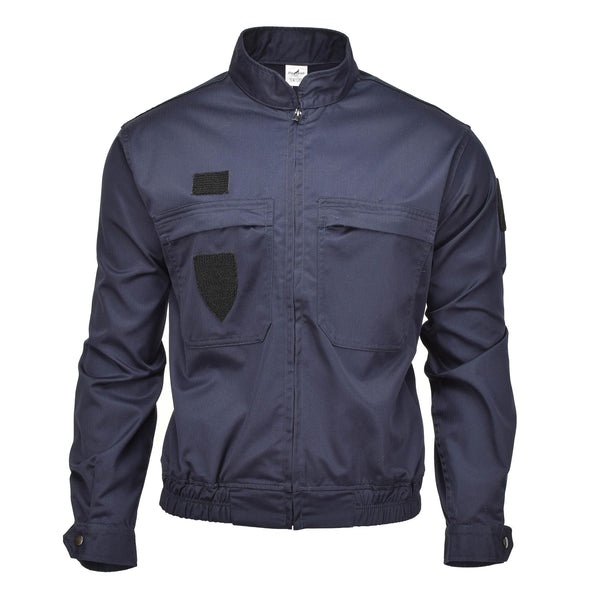 Véritable veste d'uniforme de police militaire française bleu solide ripstop MP chemises NEUF