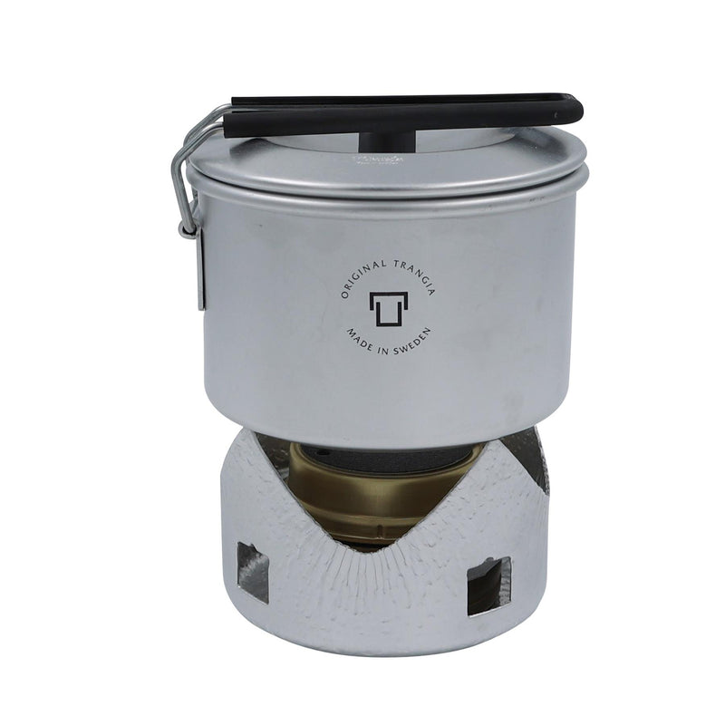 Ensemble de cuisinière Trangia ustensiles de cuisine légers en acier inoxydable compacts randonnée
