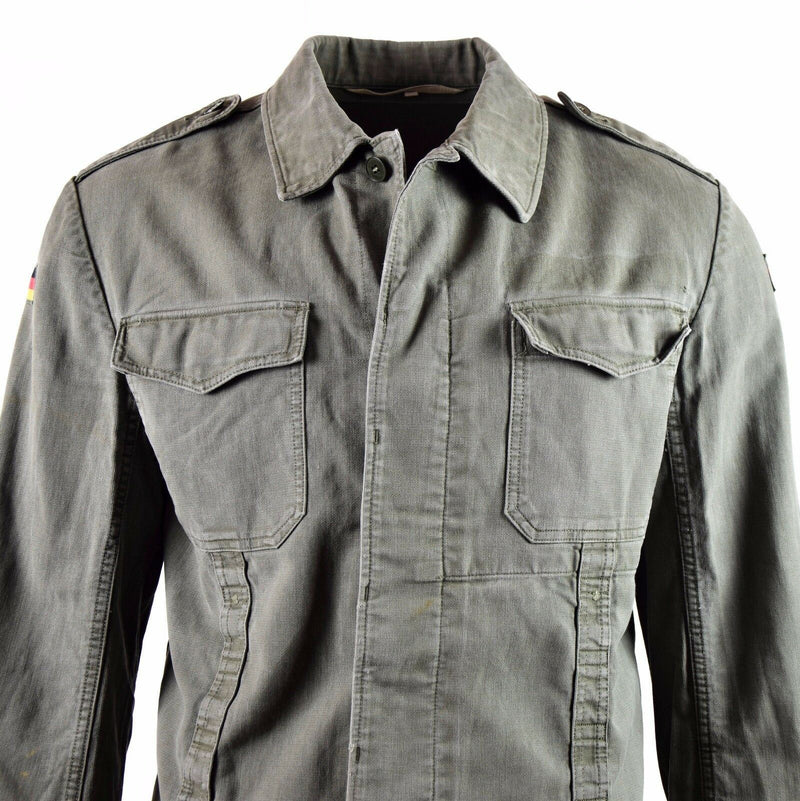 Veste Moleskine d'origine de l'armée allemande. Veste de campagne vintage BW olive drab