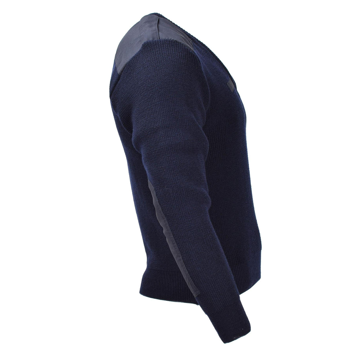 Original pull bleu militaire néerlandais pull en laine bodywarmer manches longues NOUVEAU