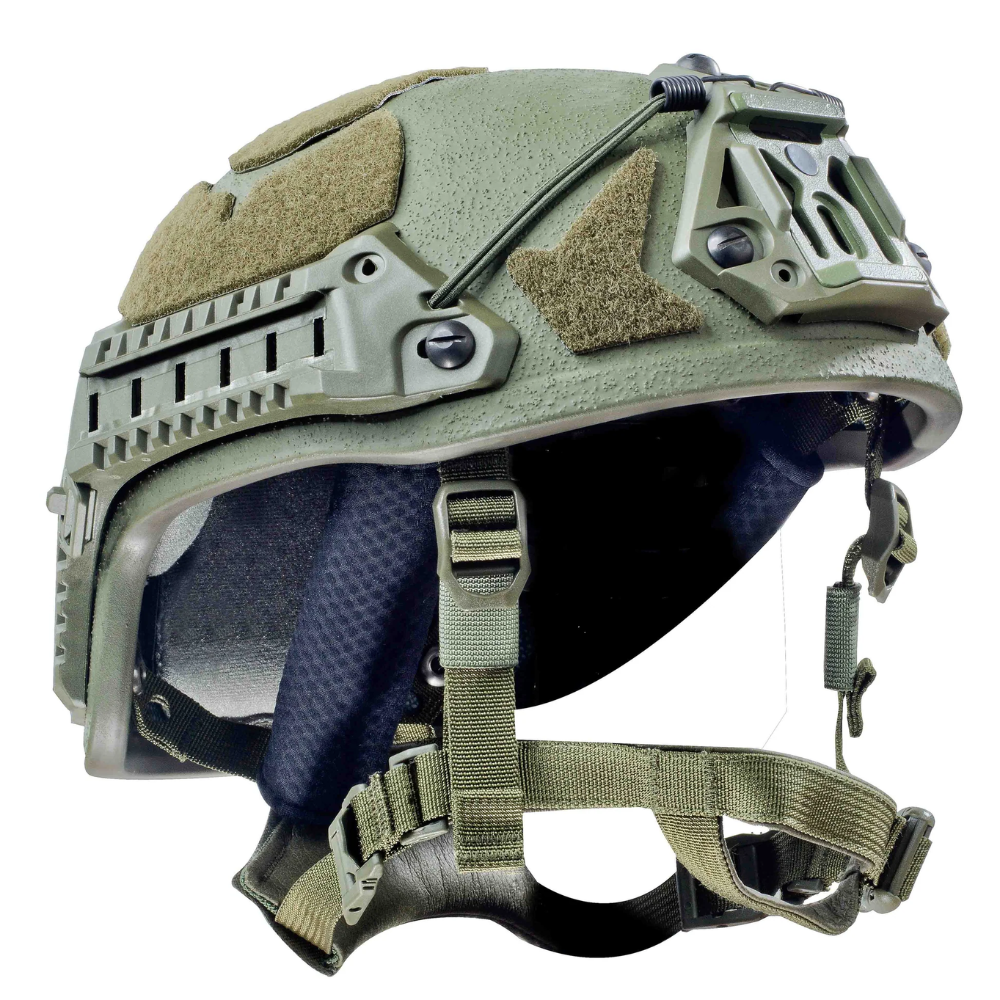 Šestan-Busch BK-ACH-HC Moderne ballistische helm Hoog uitgesneden niveau IIIA zijrails