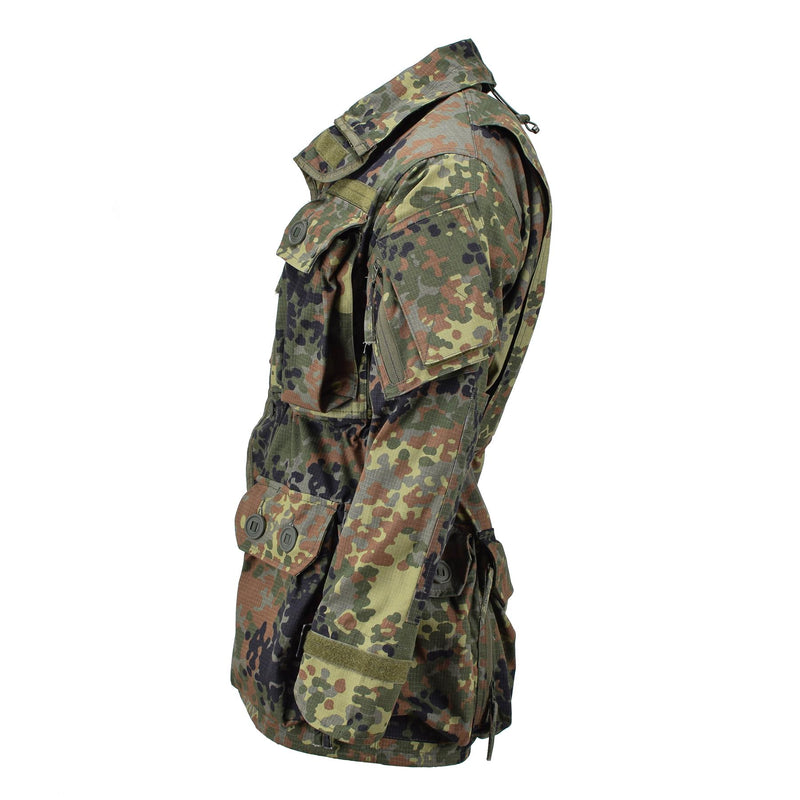 TacGear Brand Militaire stijl Commando Smock Jacket Full-Zip ripstop flecktran