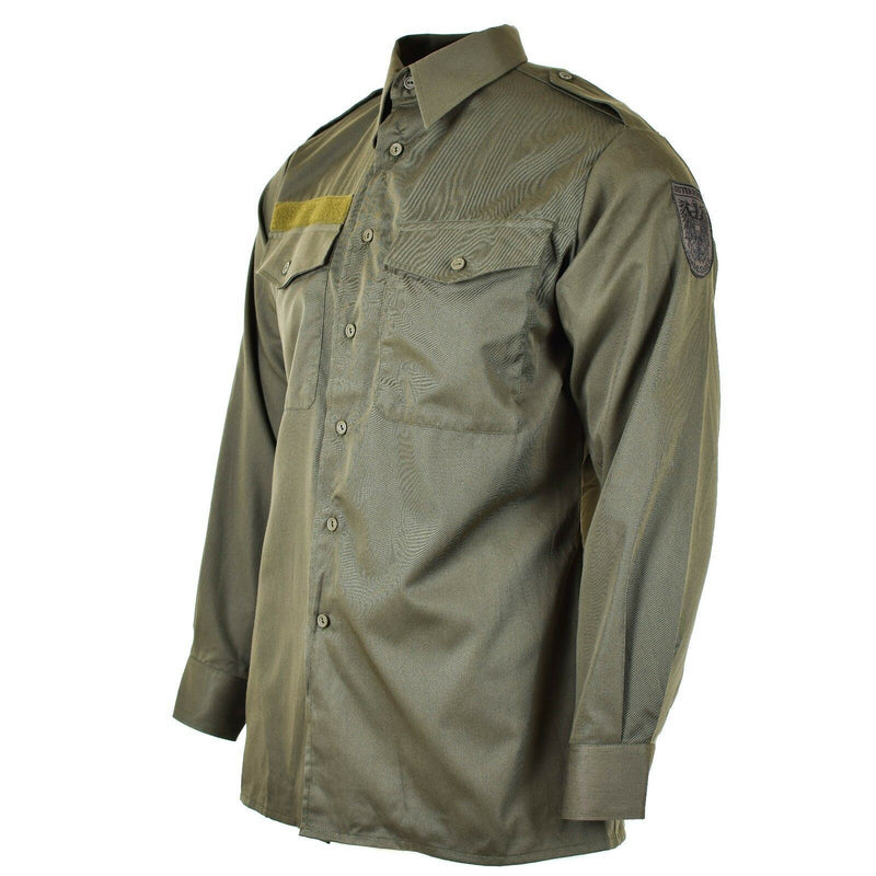 Véritable chemise de l'armée autrichienne M65 OD Militaire de combat à manches longues Olive BDU NEUF