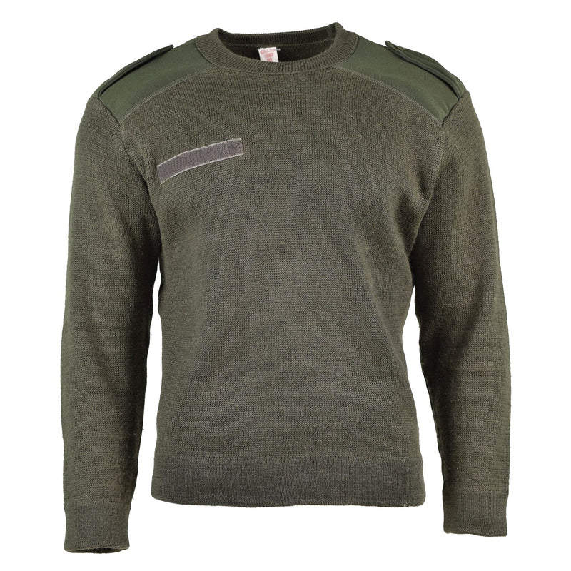 Véritable pull de l'armée française Pull Commando Olive Pull Militaire Col Rond