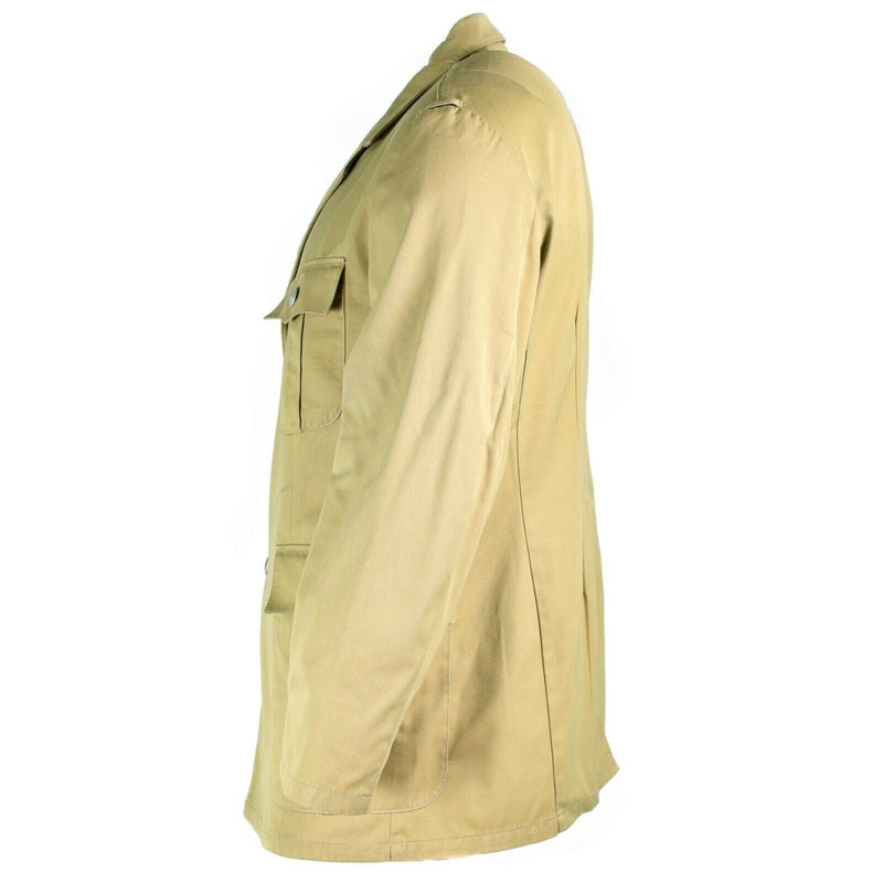 Véritable veste de l'armée allemande, uniforme formel du désert tropical, kaki militaire