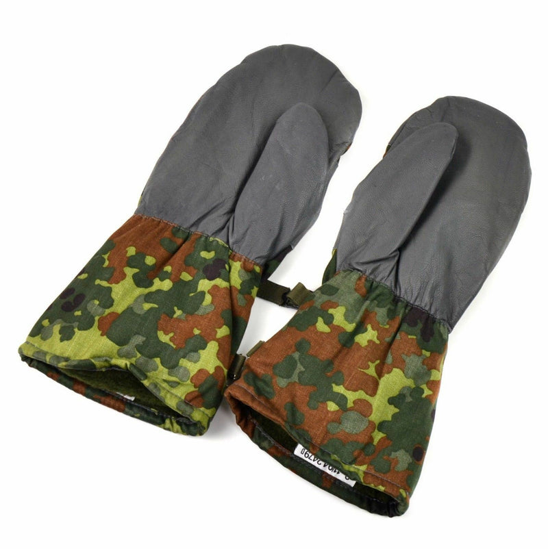 Mitaines de combat originales de l'armée allemande avec camouflage flecktarn BW