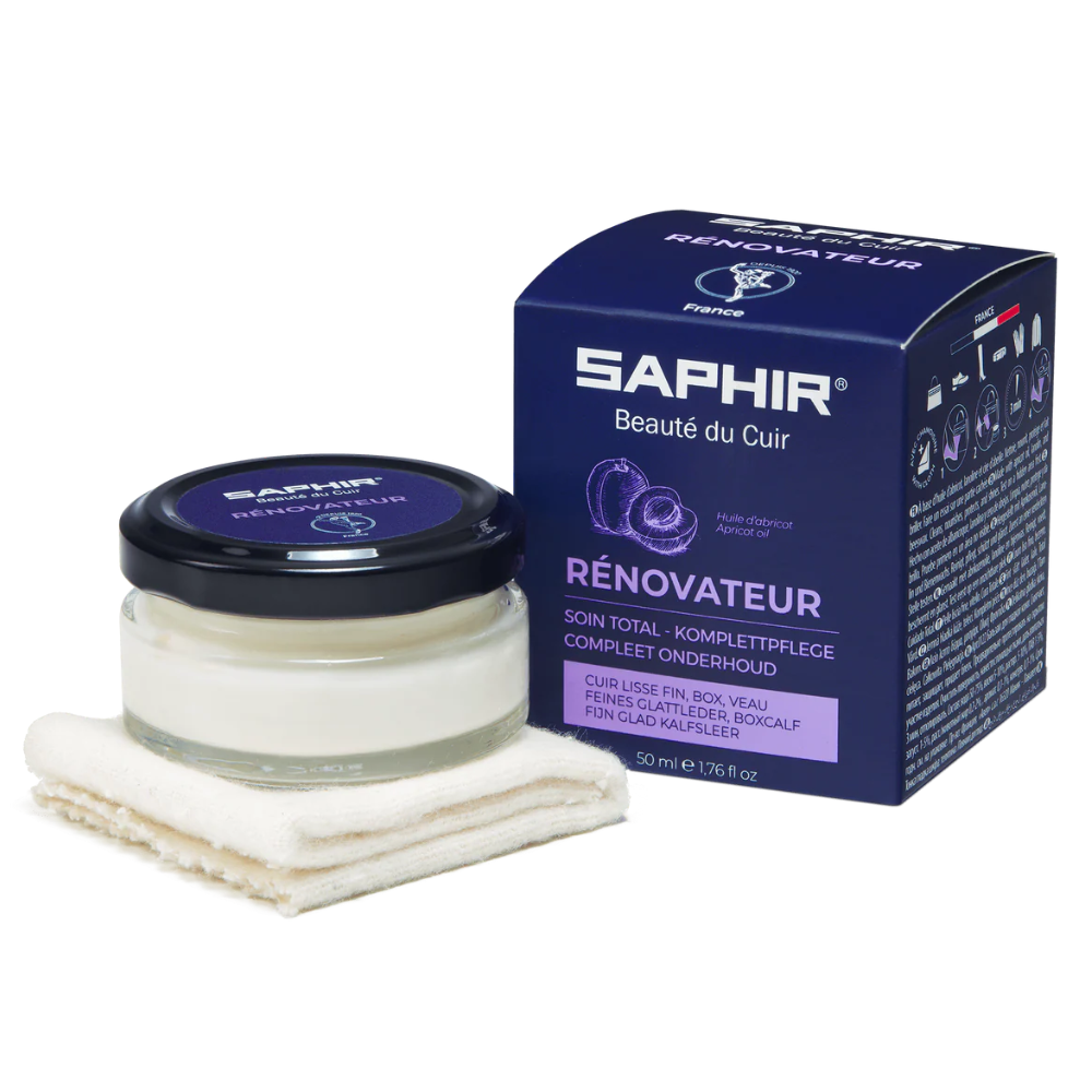 Saphir Rénovateur Après-Shampoing Crème Total Care Cuir Lisse Pot 50 ml