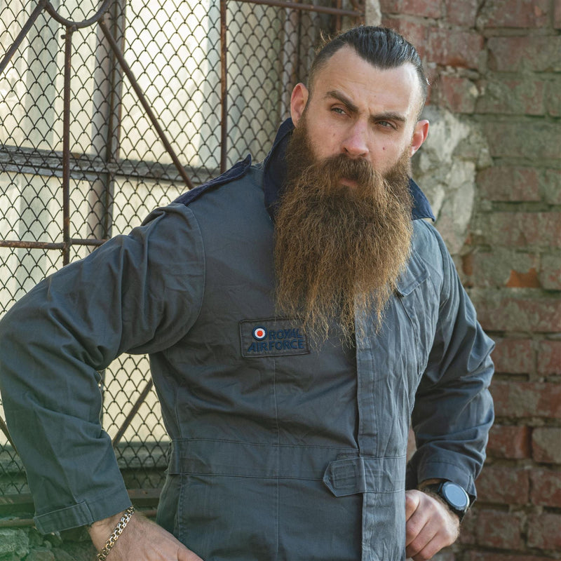 Véritable uniforme de la Royal Air Force britannique pour homme, combinaison bleue