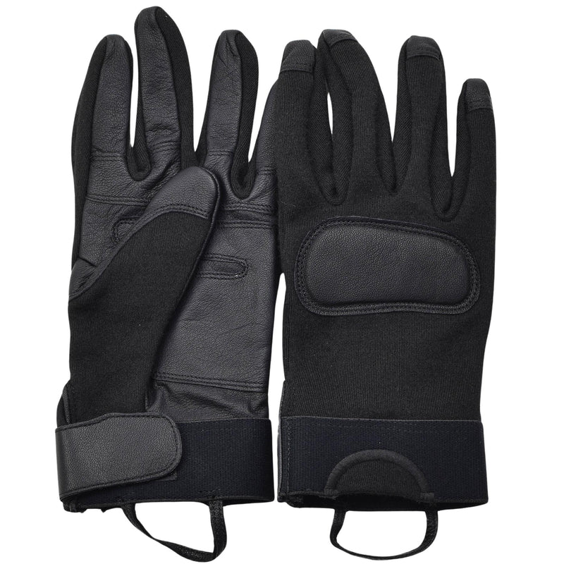 Gants de combat tactiques d'origine de l'armée néerlandaise, paumes en cuir, protection des articulations, NEUF