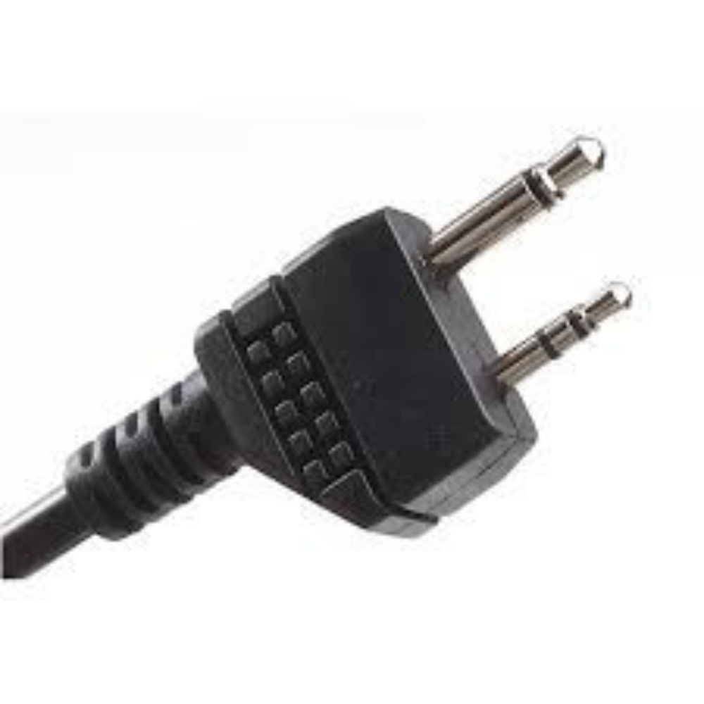 Earmor M52 PTT adaptateur Midland 2 broches filaire casque tactique câble noir
