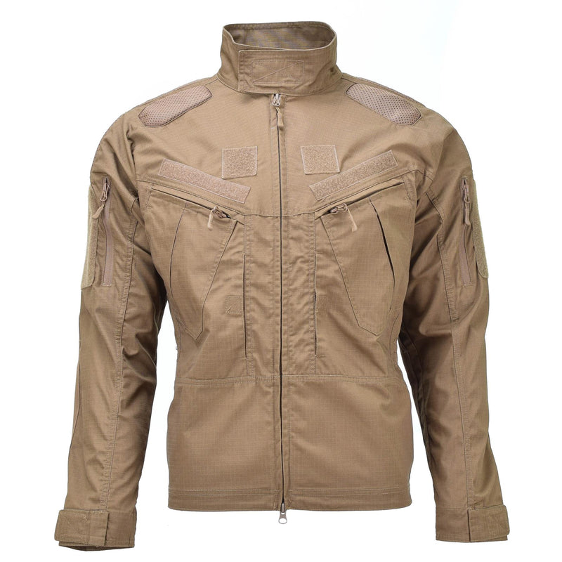 Mil-tec merk militaire stijl ripstop donkere coyote gevechts troepen jas chimera