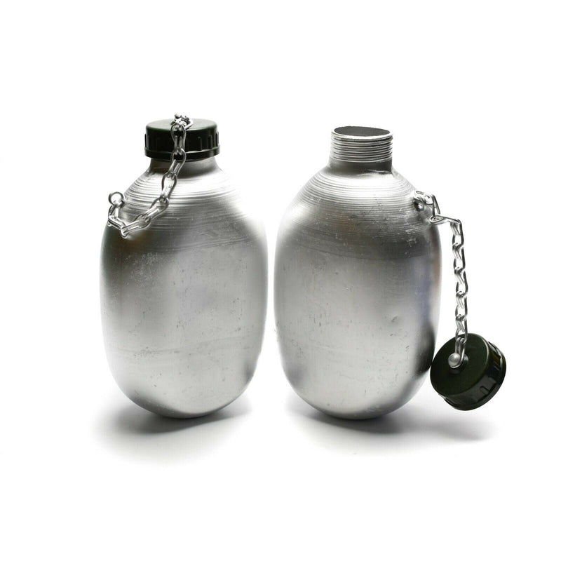 Bouteille d'eau à boire originale de l'armée française, pot de cantine, pochette en coton, OD NEUF