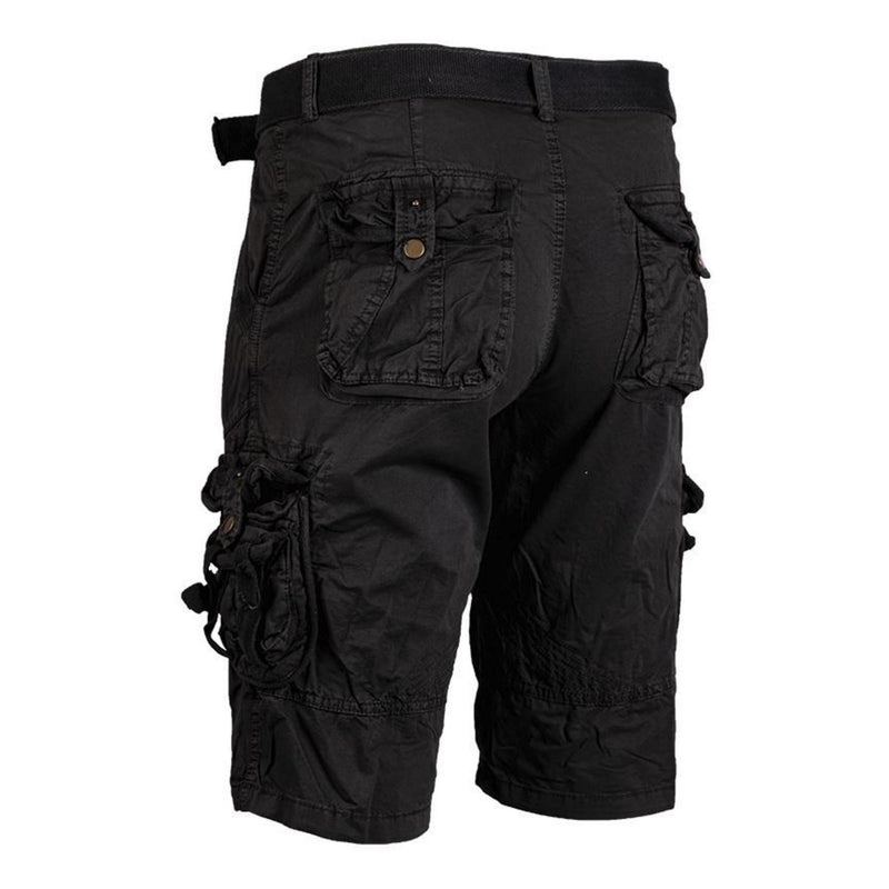 MIL-TEC-merk Duitsland Militaire stijl Black Cargo Shorts Prewashed Vintage Style