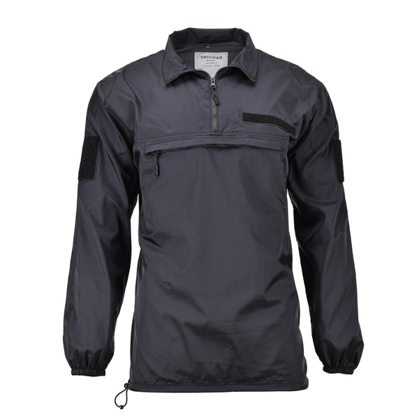 Tacgear Brand Windhirt Zwart lichtgewicht Camping Wandelen Outdoor Ripstop Smock