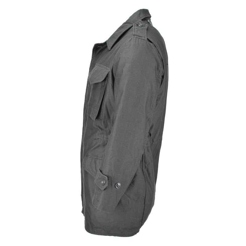 Véritable veste non doublée de l'armée grecque M65, uniforme de travail gris, surplus militaire, NEUF