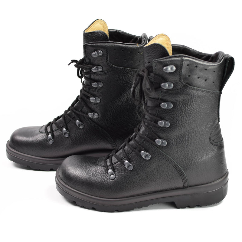 Bottes de combat BDU BW en cuir noir d'origine de l'armée allemande, équipement militaire NEUF