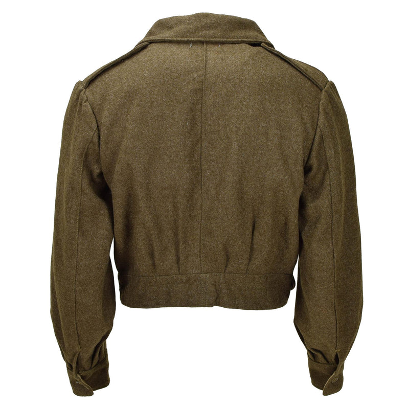 Original Grieks leger Eisenhower Ike Jacket Olive Wool Vintage Field Militair
