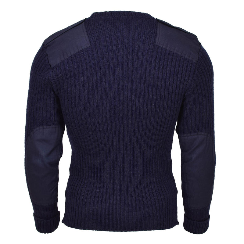 Echte Britse militaire blauwe pullover bodywarmer wol jumper commando trui