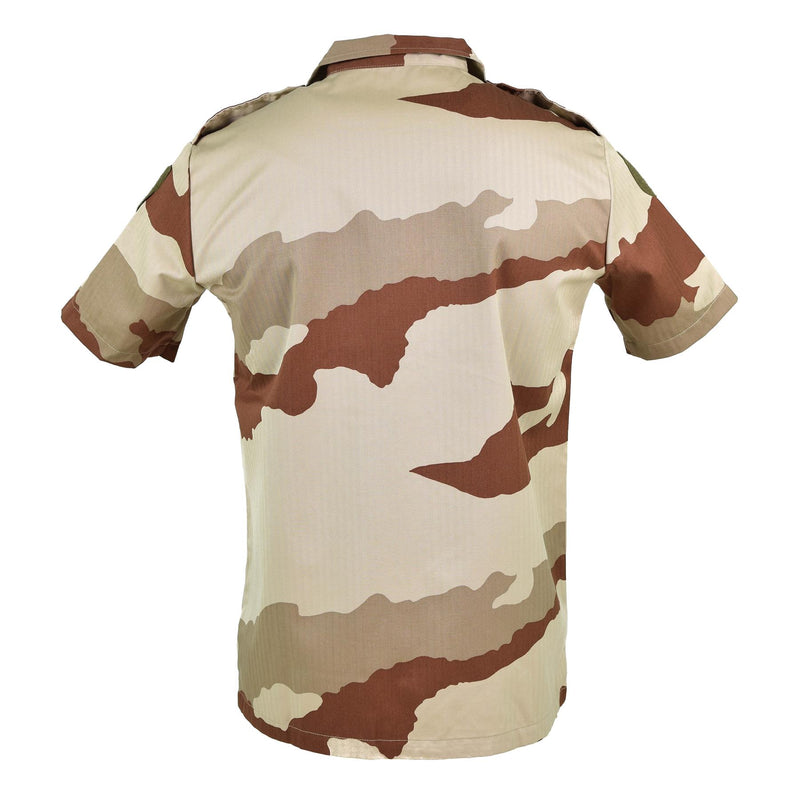 Echt Frans leger F2 -shirt Desert Camo Korte Sleeve Militair Surplus Probleem Nieuw