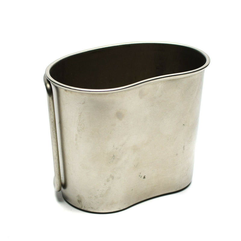 Tasse à cantine originale de l'armée néerlandaise, pot en acier inoxydable, pot de bushcraft