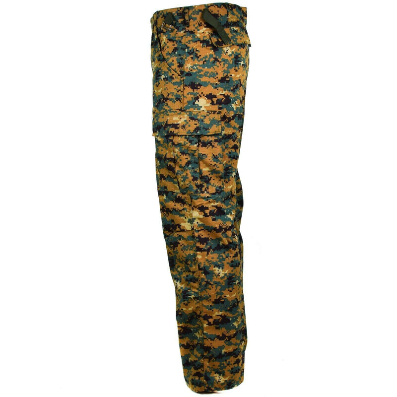 Véritable pantalon militaire de l'armée de Guinée-Bissau RipStop Digital Savana Camo NEUF