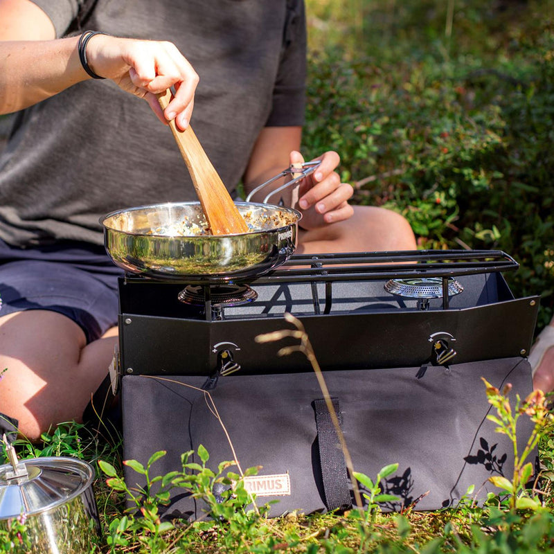 Réchaud de camping Primus Onja, cuisson en plein air, double brûleur, ustensiles de cuisine compacts et portables