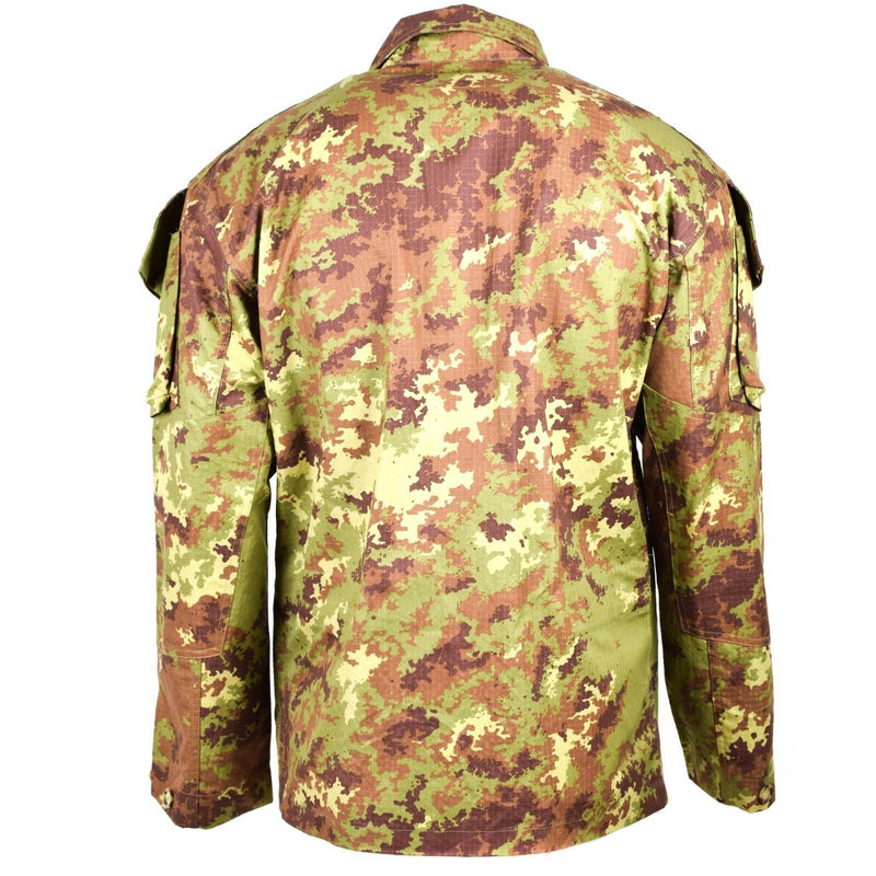Véritable veste de combat de l'armée italienne Rip Stop Vegetato camouflage ACU NEUF