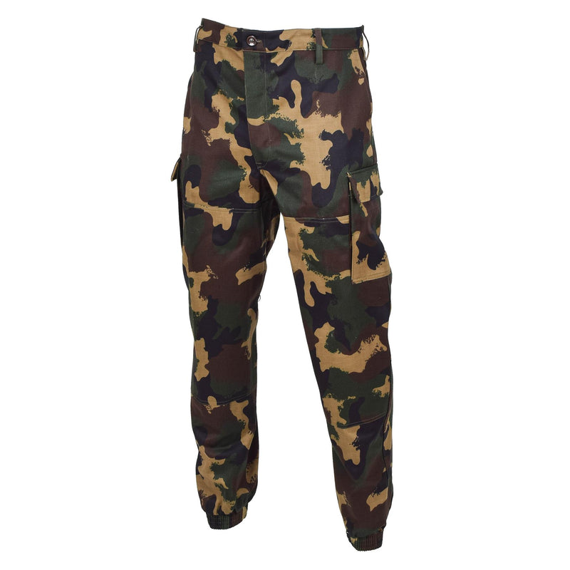 Echte Hongaarse militaire veldtroepen broek M1990 Woodland Camo versterkt nieuw