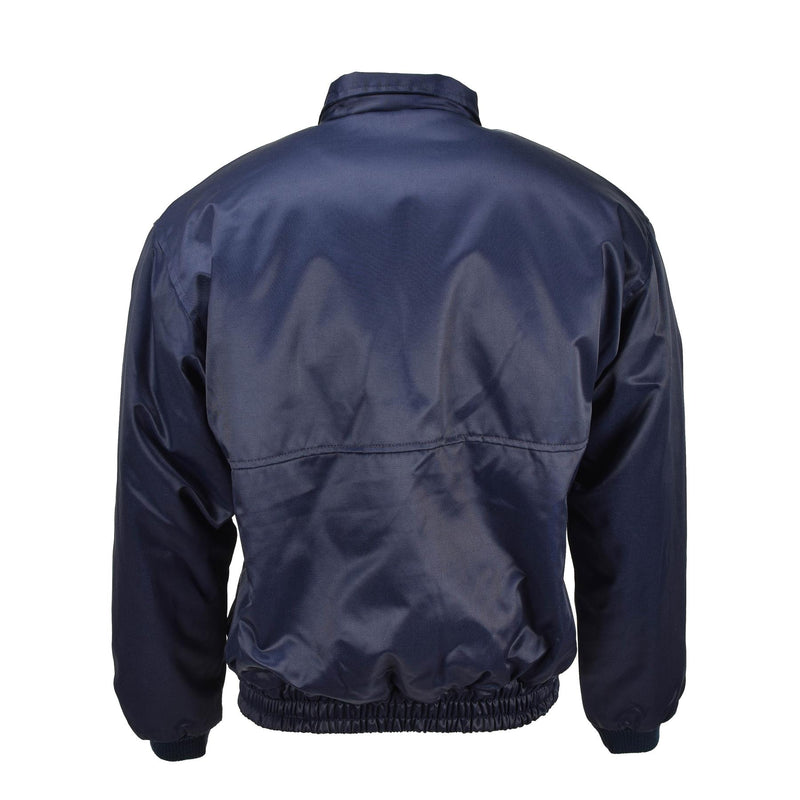 Veste bomber de marque Lambert pour les forces aériennes françaises, uniforme de pilote coupe-vent bleu chaud