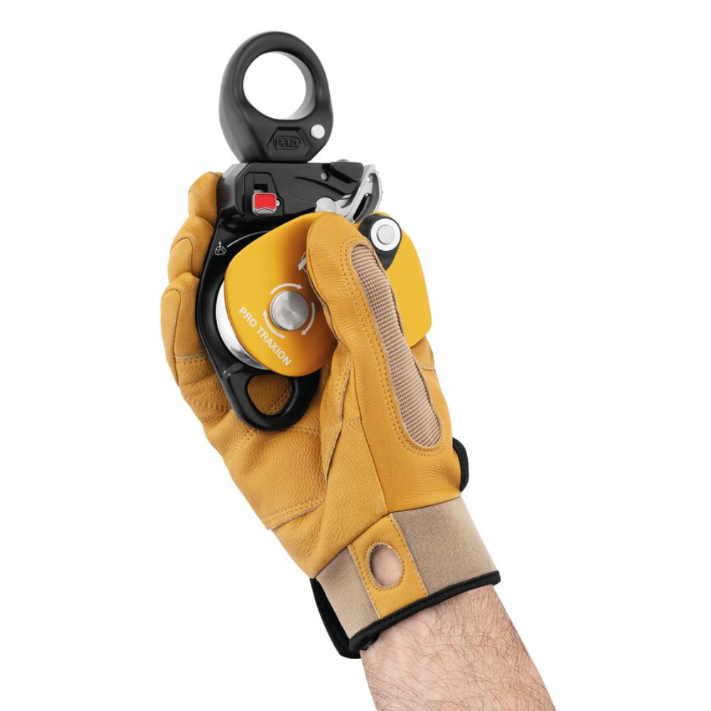 PETZL PRO TRAXION Progress Capture Poulie Pivotante Dispositif de Transport à Corde Jaune