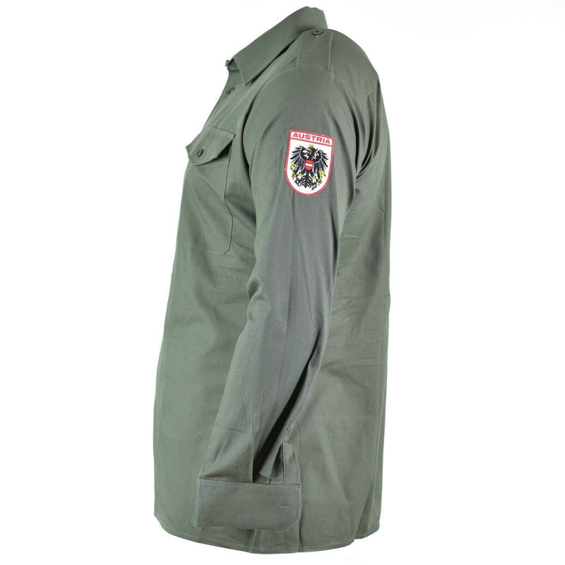 Echt Oostenrijkse legerhirt od olive militaire gevechten lange mouw tropic bdu nieuw