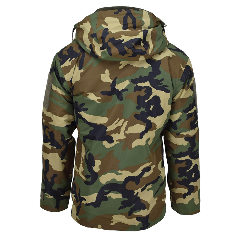 Veste d'hiver doublée style militaire GEN II MIL-TEC Parka softshell camouflage boisé