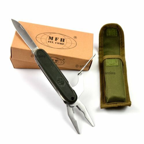 Couteau pliant de poche multi-outils de style militaire allemand BW. Couteau d'aigle de la Bundeswehr