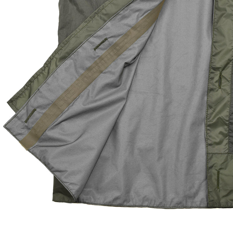 Originele Nederlandse militaire voering regenjack waterdichte taped naden gevecht olijf