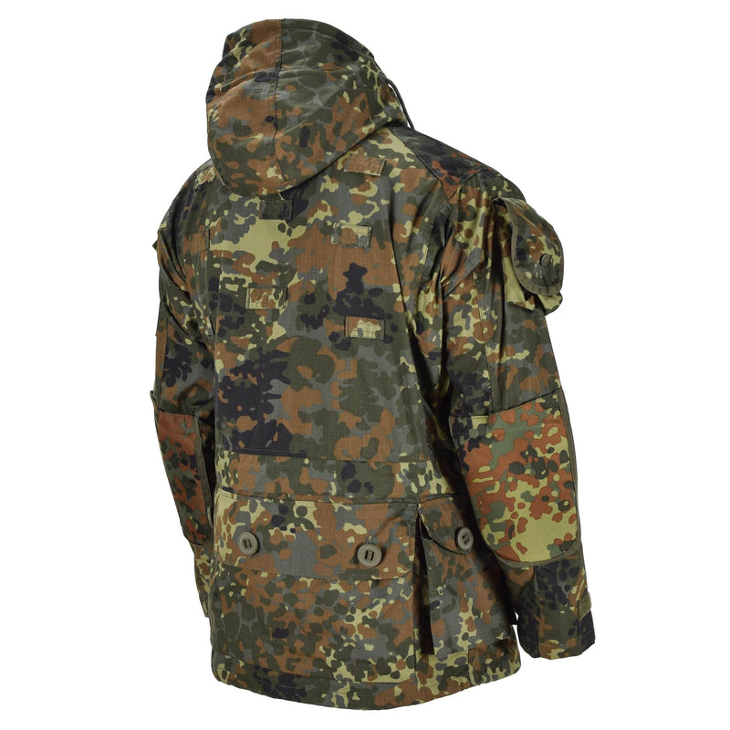 Veste de marque Mil-Tec RipStop Smock armée allemande Flecktarn Camo Parka Vêtements pour hommes