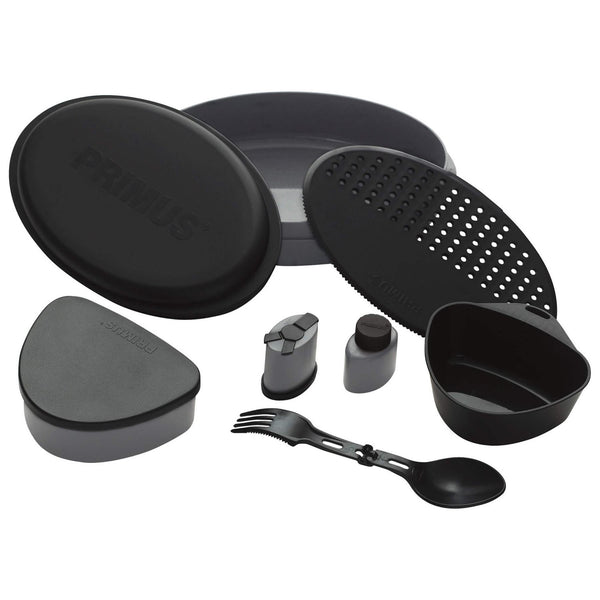 Kit de repas de camping Primus Frigg W Piezo, boîte à lunch bushcraft, assiettes de randonnée