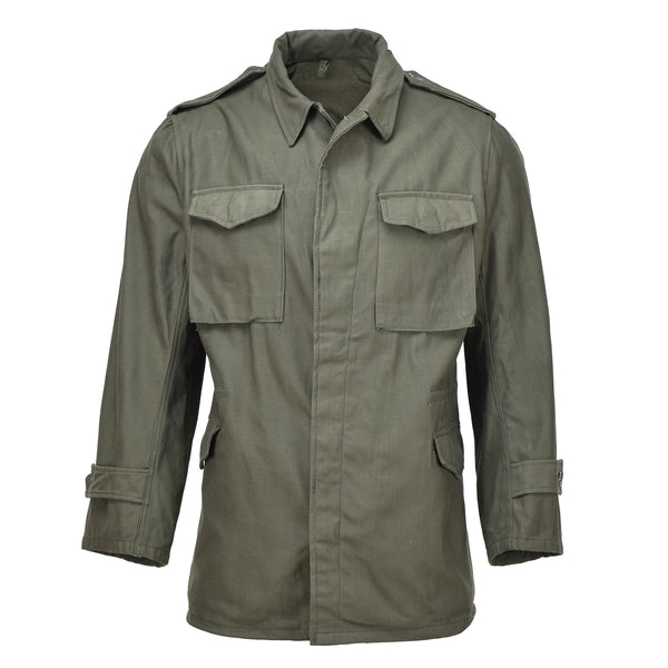 Véritable veste de campagne militaire grecque M65 de type américain, uniforme de l'armée olive, surplus NEUF