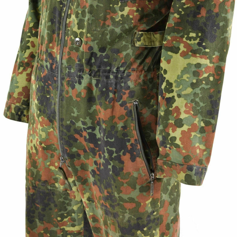 Origineel Duits leger flecktarn camo algemeen pakgevecht tanker coverall jumpsuit