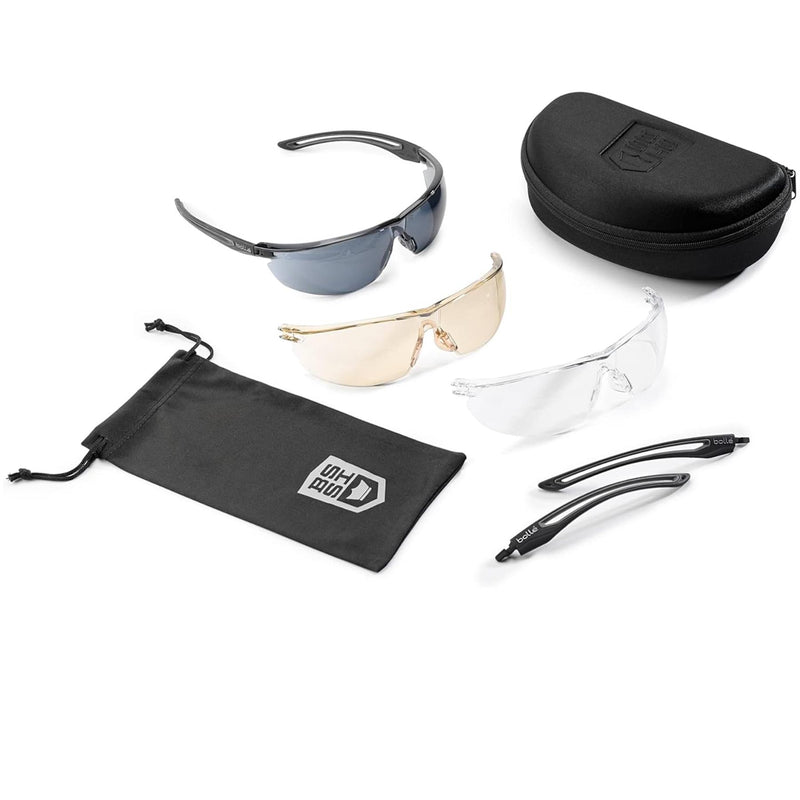 Lunettes de soleil sans monture en polycarbonate Bolle Ballistic Spectacles Gunfire 2.0