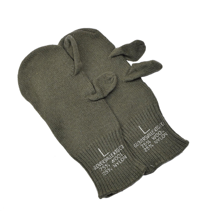 Mitaines de déclenchement militaires américaines originales, gants chauffants en laine de surplus militaire NEUF