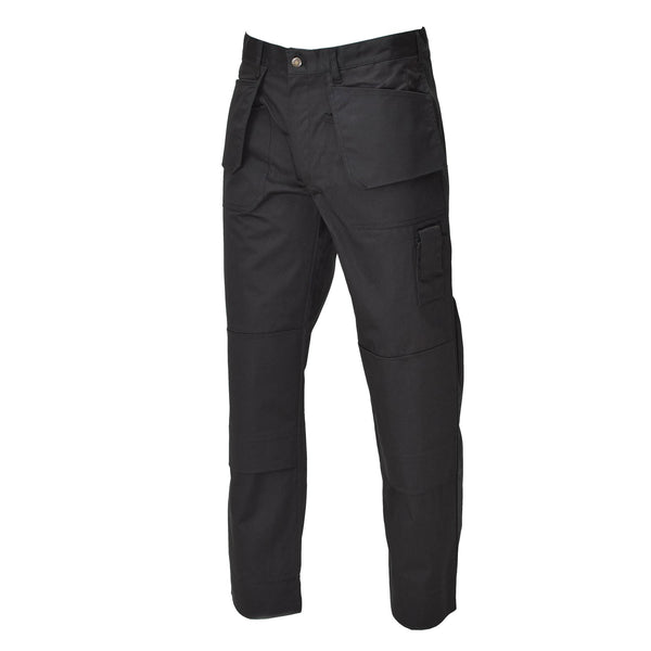 Pantalon cargo de travail militaire belge original, genoux renforcés et durables, noir, NEUF