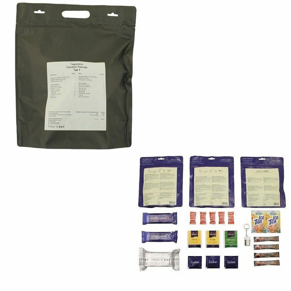 Emergency ration army survival food 1 day ration military Meal Food prepper MRE (TYP2) - GoMilitar