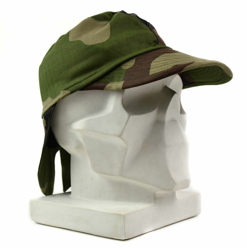 Echt Frans Franse Frankrijk Leger Combat Cap Swallowtail Hat Cce Camo met nekflap