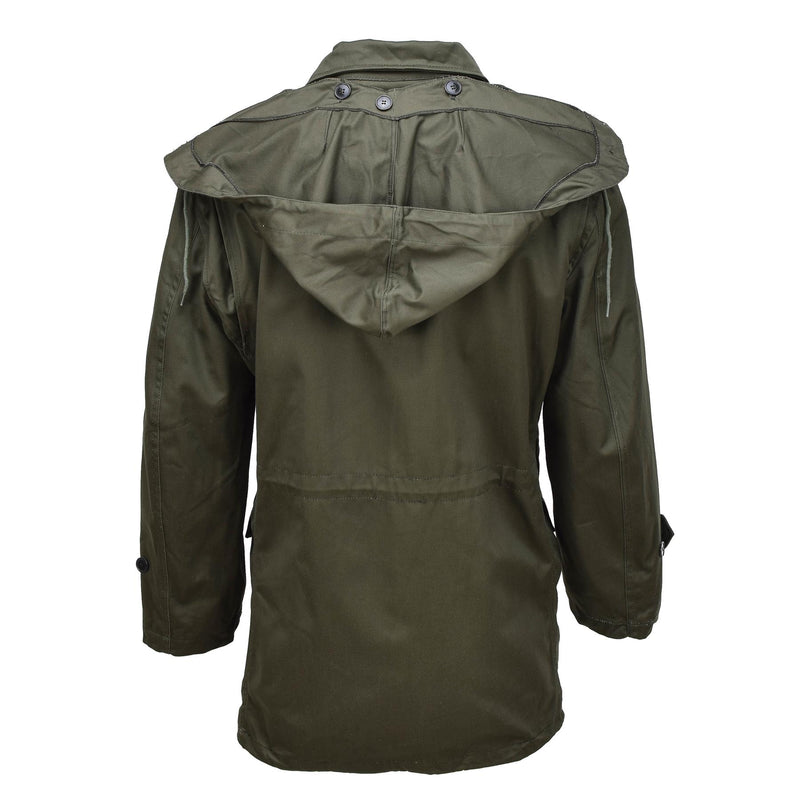 Veste d'uniforme de campagne militaire grecque originale M65 parka de surplus de l'armée olive NEUF