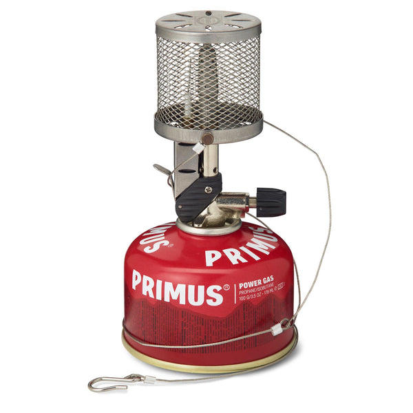 Lampe à gaz Primus Micron, lanterne à lumière réglable, système de suspension à allumage brillant