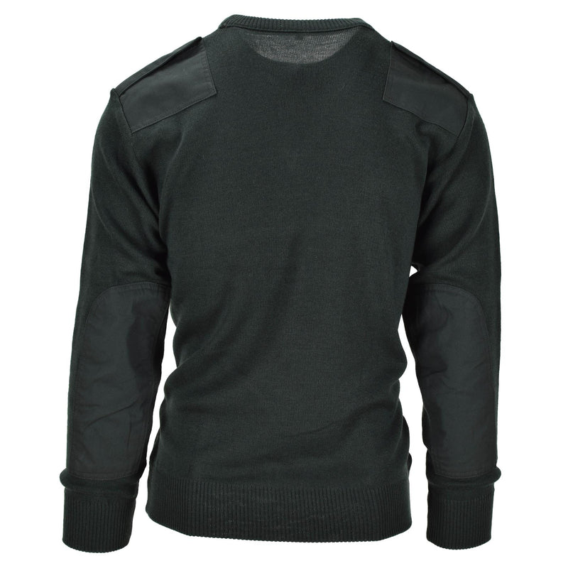 Echte Nederlandse trui Army Pullover Commando Jumper Dark Green V-Neck Men Nieuw