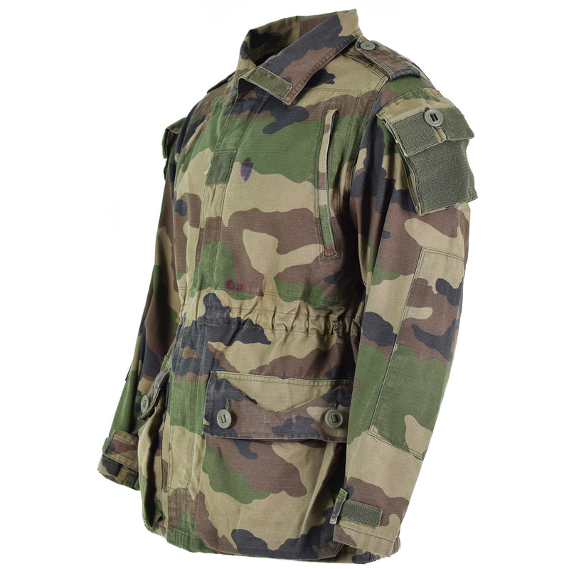Véritable veste de combat militaire camouflage CCE de l'armée française Sateen Felin T4