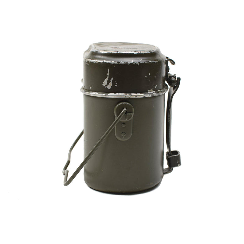 Ensemble de cuisine de camping et de randonnée en aluminium d'origine autrichienne militaire